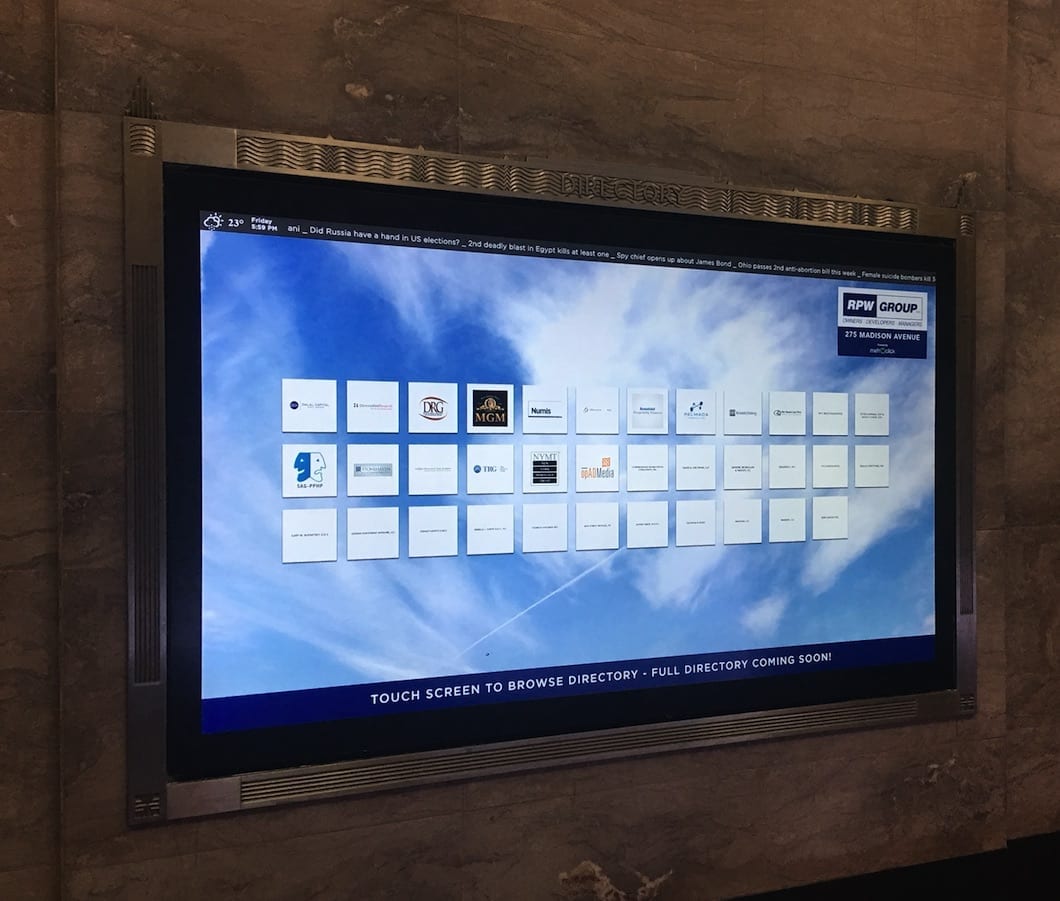 metroclick realty multitouch display system for real estate